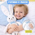 Coelho Pelúcia Páscoa Infantil 43cm Decoração Presente Fofo Coelhinho ovo cesta Loja enfeite Monolo - Imagem 6