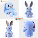 Coelho Pelúcia Infantil Coelhinho Orelha Grande Orelhudo Fofinho Macio Bebê Naninha Presente Monolo - Imagem 7