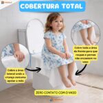 Protetor Assento Vaso Sanitário Descartável c/ Adesivo Plástico Infantil Impermeável Kit 30 MONOLO - Imagem 2