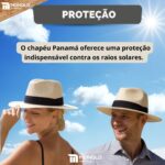 Chapéu Panamá Palha Aba Larga Moda Masculino Feminino Praia Casual Festa Pagodeiro Viagem Clássico Tradicional - Imagem 5